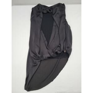 RUDSAK XS Mock Layer cross body cowl‎ asymmetrical high low black